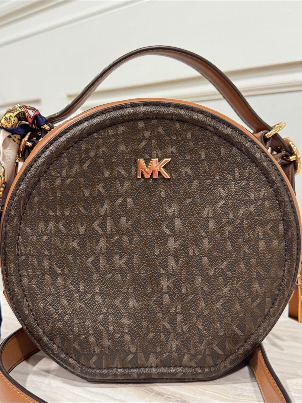 Michael Kors Bag Delaney Signature Logo Jet Set Canteen Crossbody EUC - Picture 4 of 17